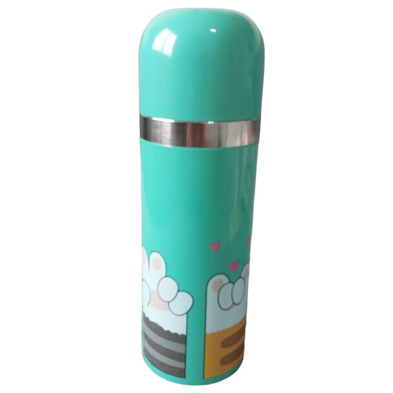  Garrafa Térmica verde 320 ml Inox Patinhas